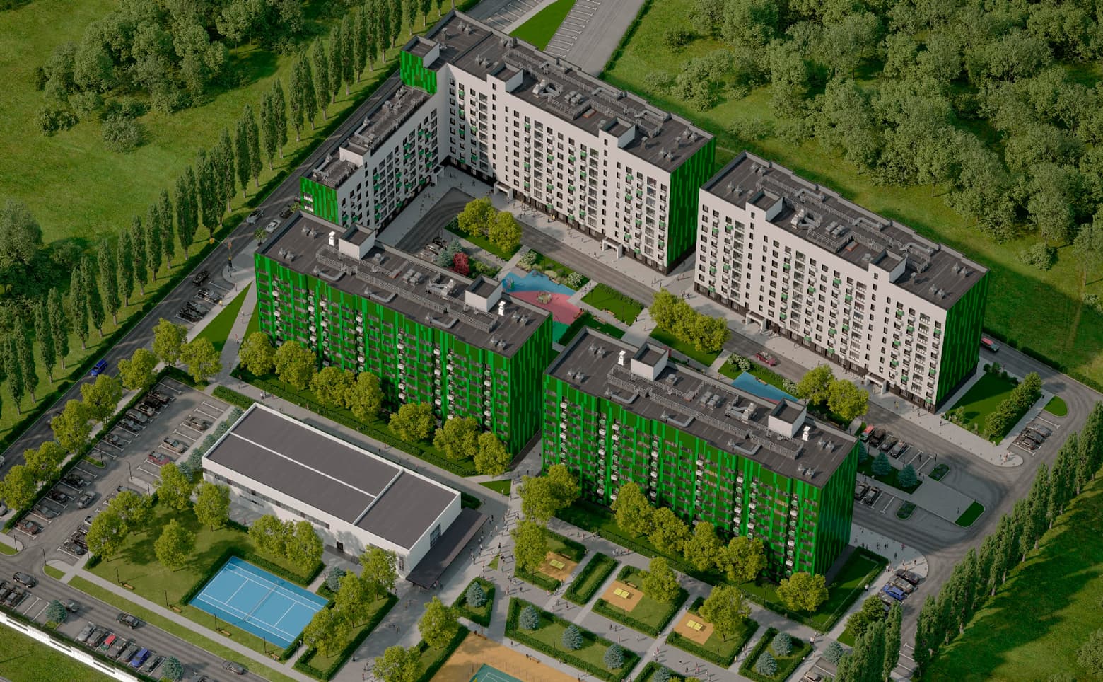 ЖК «Клевер» — рендер 3