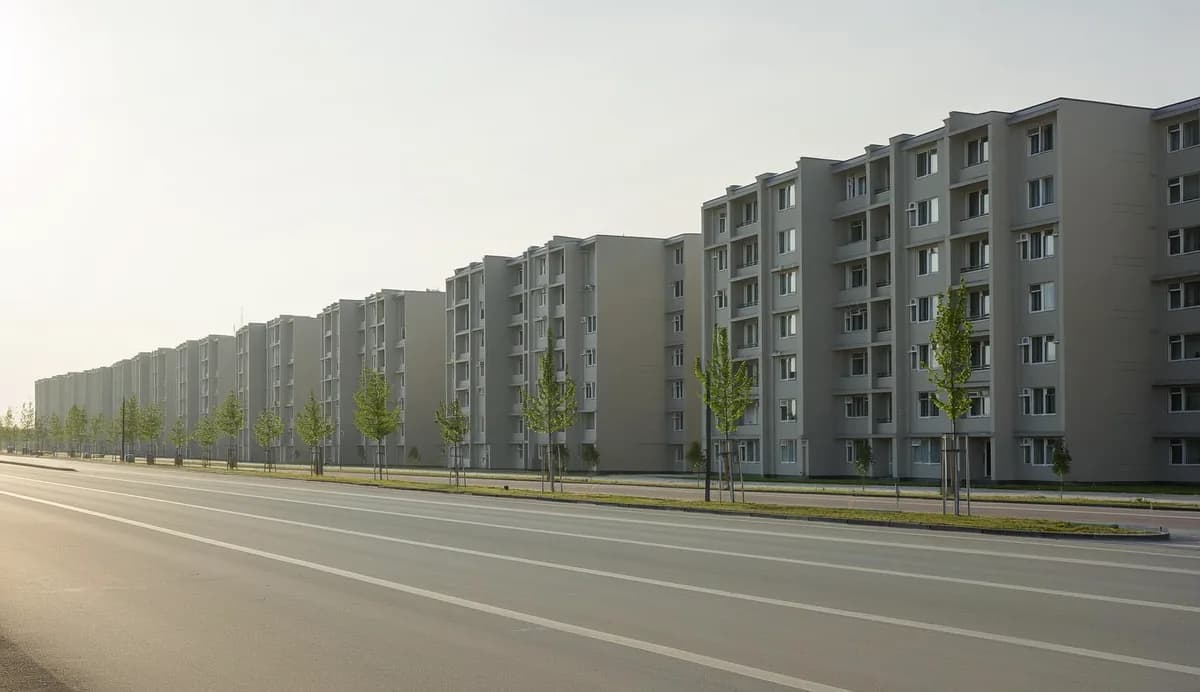Корпуса новостроек комфорт-класса в районе Некрасовка на юго-востоке Москвы